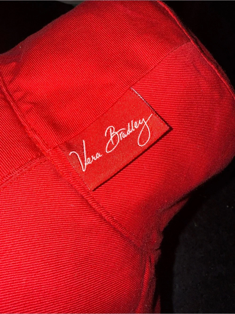 UEC Vera Bradley RED Seaside Beach Reversible Floral Print Cotton Bucket Hat